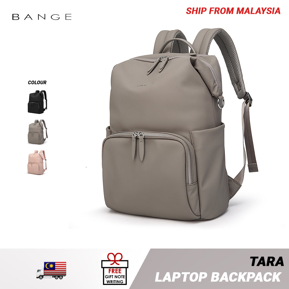 BANGE Tara Laptop Backpack Water Resistant Multi Compartment Beg Komputer Riba Beg Sekolah (14‘/15.6’)