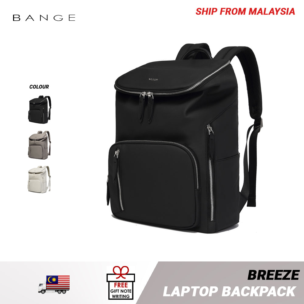 BANGE Breeze Laptop Backpack Water Resistant Multi Compartment Beg Komputer Riba Beg Sekolah (14/15.6‘’)