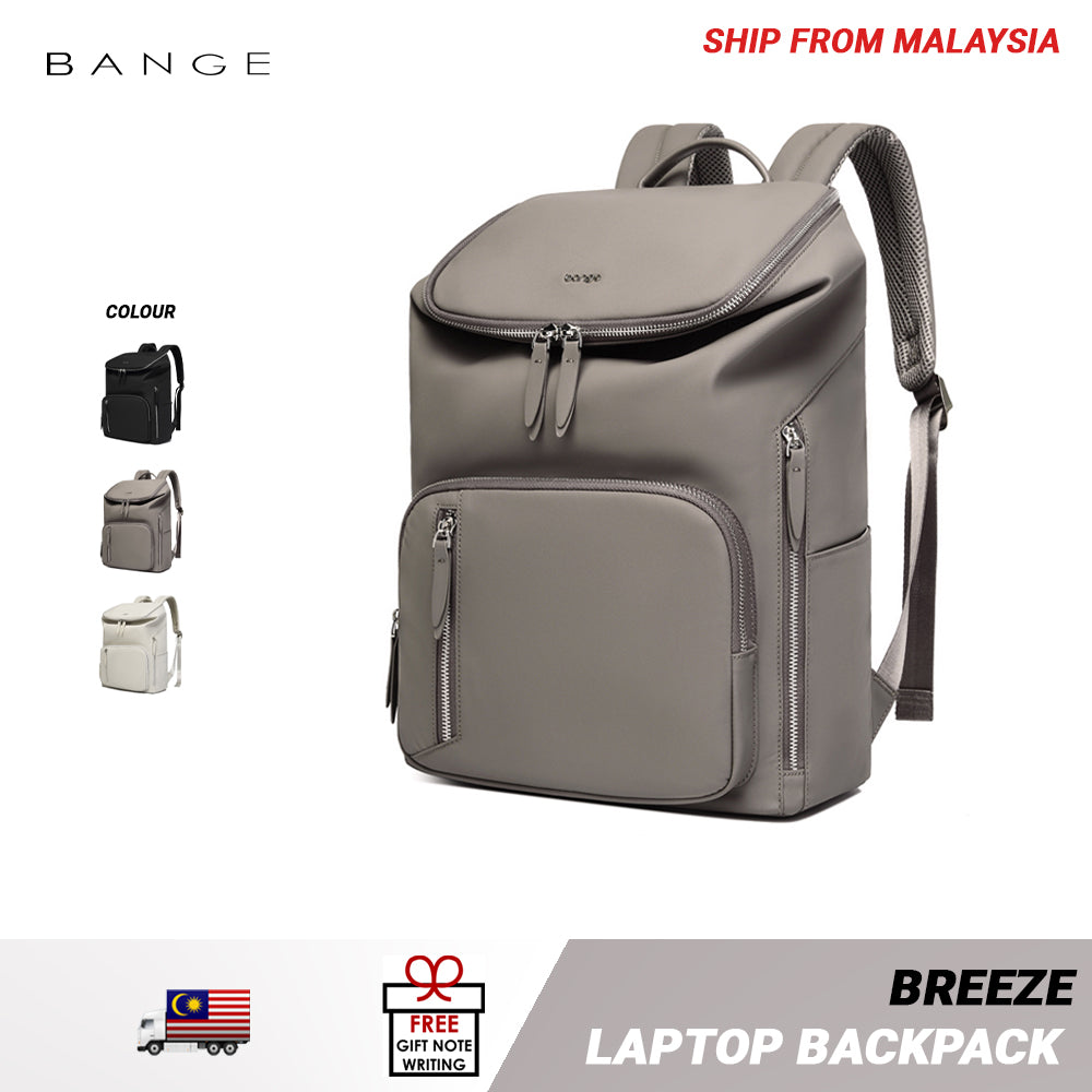 BANGE Breeze Laptop Backpack Water Resistant Multi Compartment Beg Komputer Riba Beg Sekolah (14/15.6‘’)