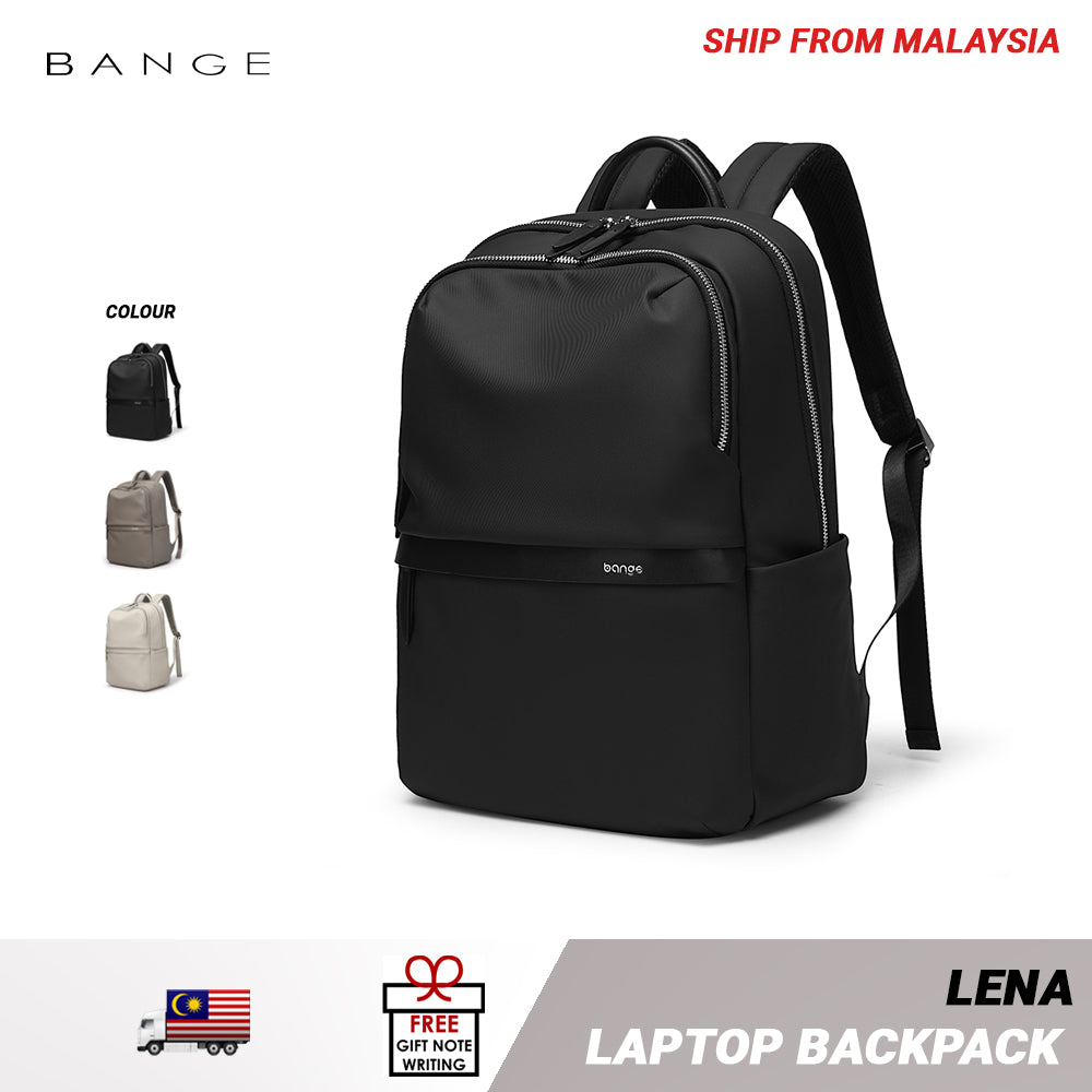 BANGE Lena Laptop Backpack Water Resistant Multi Compartment Beg Komputer Riba Beg Sekolah (14/15.6‘’)