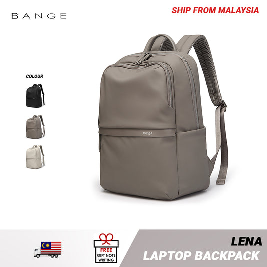 BANGE Lena Laptop Backpack Water Resistant Multi Compartment Beg Komputer Riba Beg Sekolah (14/15.6‘’)