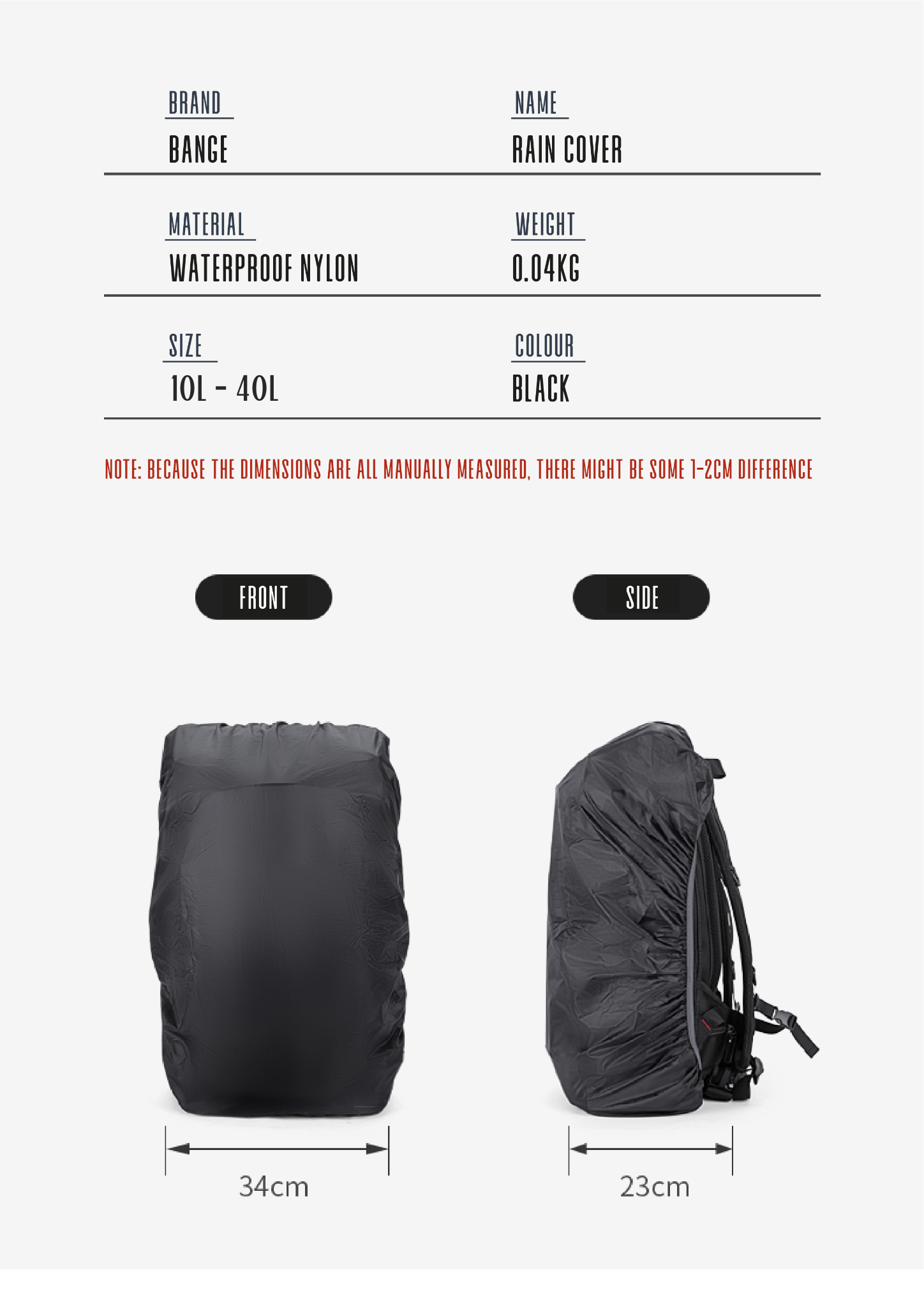 backpack rain cover malaysia Bange Outdoor Waterproof Rain Cover for Backpack – Bange Official Store