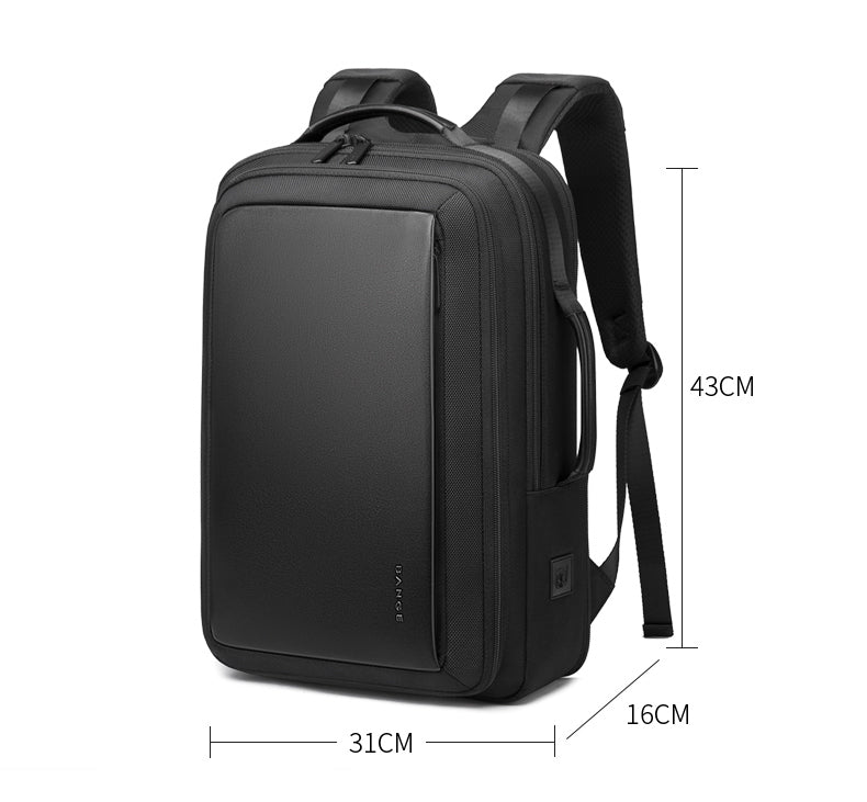 Bange Kome Expandable USB Multi Compartment Big Capacity Bottle Business Outdoor Travel Ultralight Laptop Backpack