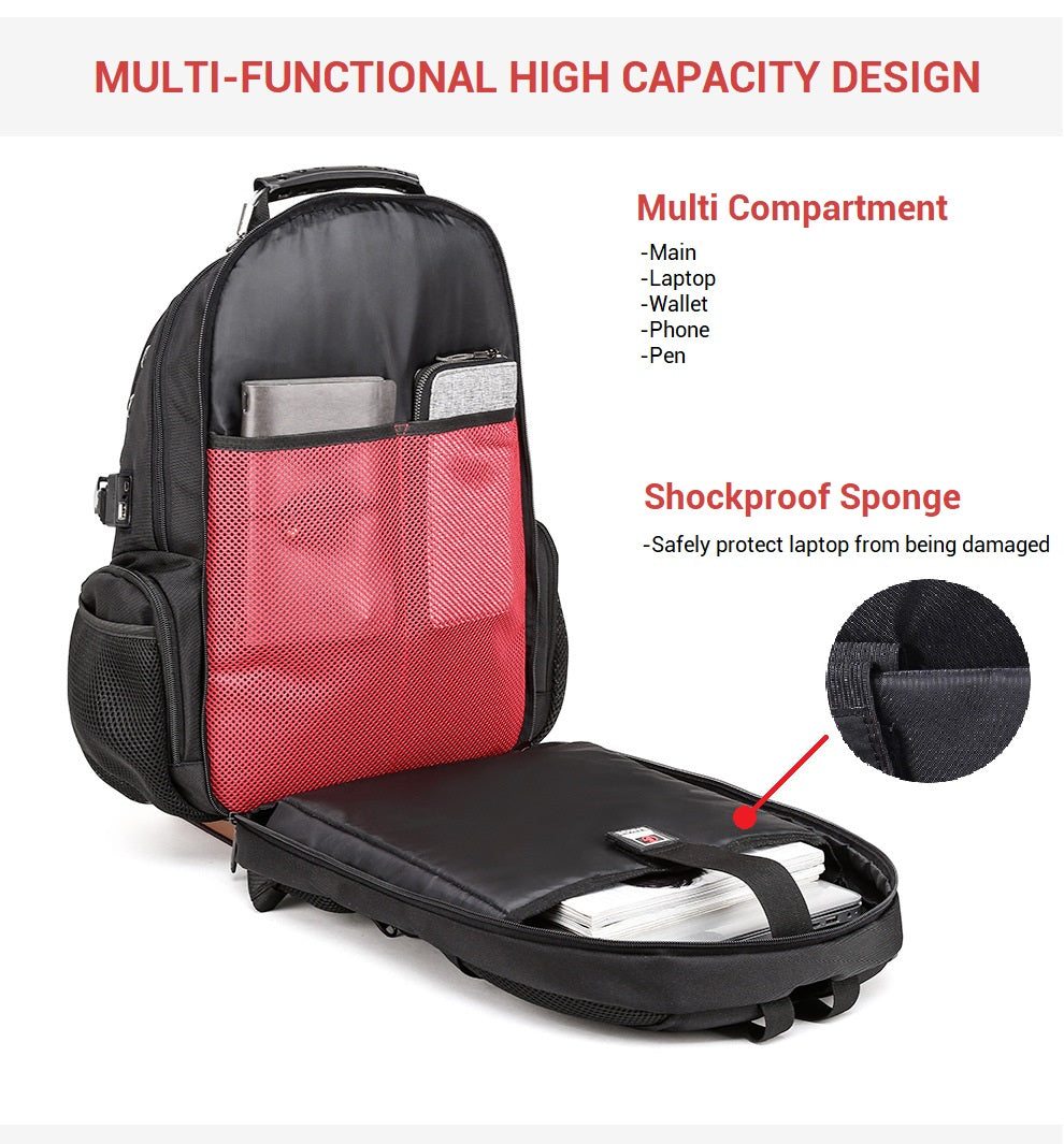 Bange Dyno Travel Laptop Backpack (15.6)