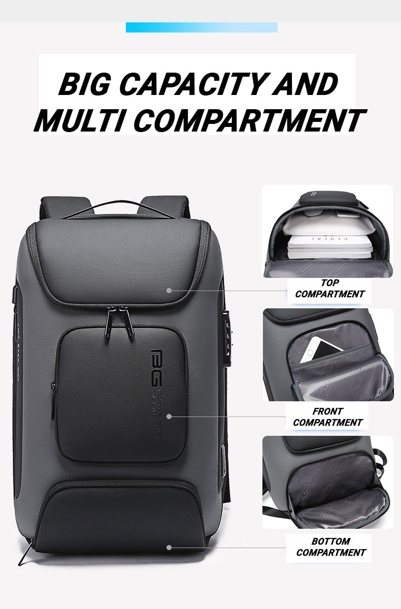 Bange Rambo Plus15.6inch Business Multi Compartment Water Resistant Laptop Backpack