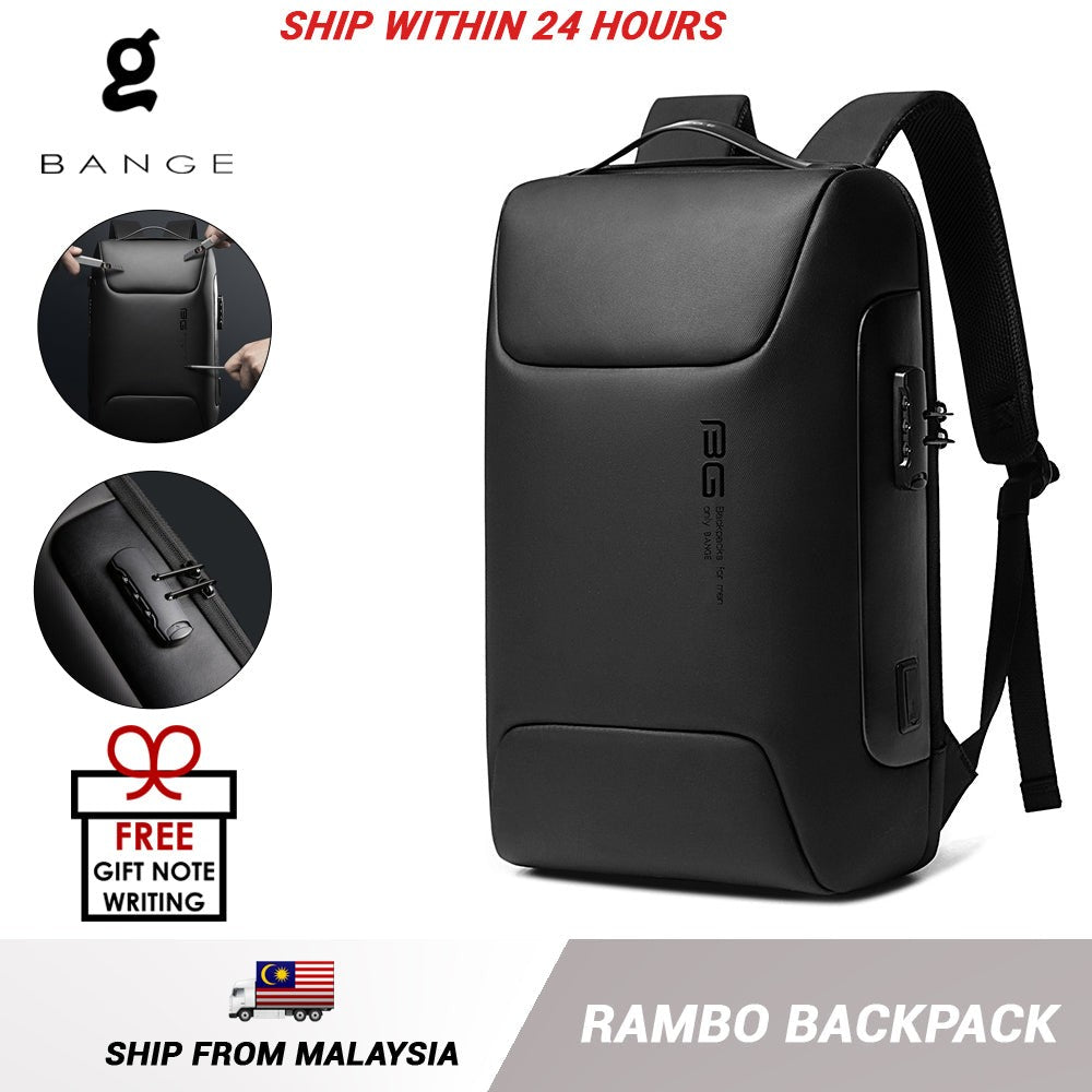 Bange Rambo 15.6inch Business Multi Compartment Water Resistant Laptop Backpack