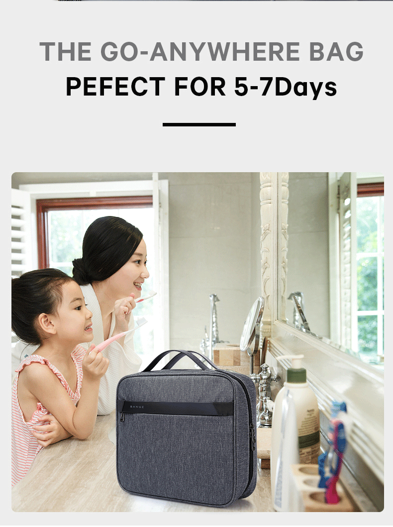 Bange Toiletry Plus Travel Pouch Hanging Large Volume Waterproof Storage Bag Pouch Bag Travel Bag Make Up Pouch