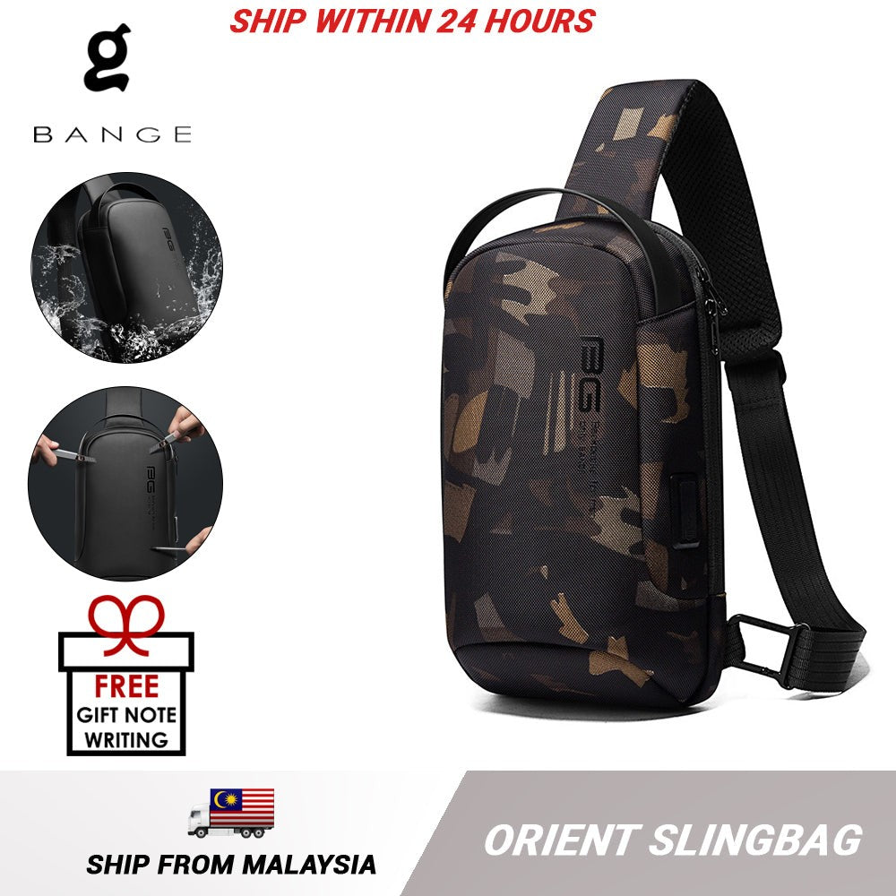 Bange Orient Multi Compartment Water-Resistant Sling Bag