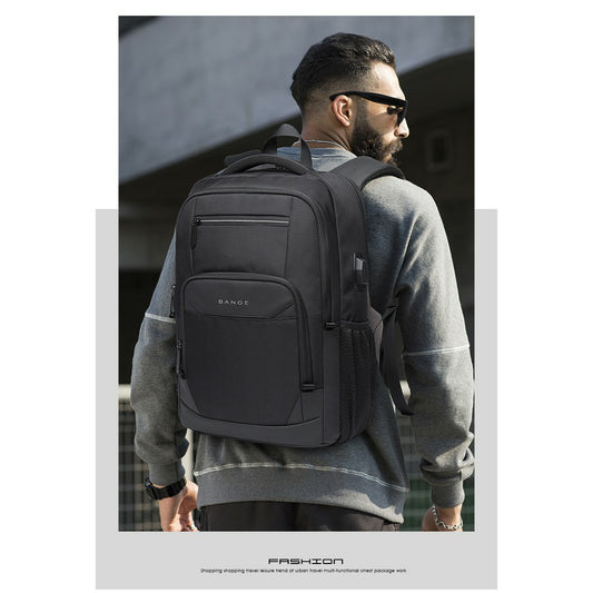 Bange Phase Water Resistant Big Capacity Multi Compartment Laptop Backpack with USB Charging Port Annual Gift