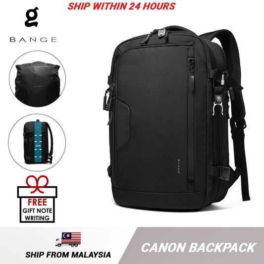 Bange Canon Laptop Backpack 15.6inch Multi Compartment Big Capacity Dry Wet Separation Waterproof Travel Bag