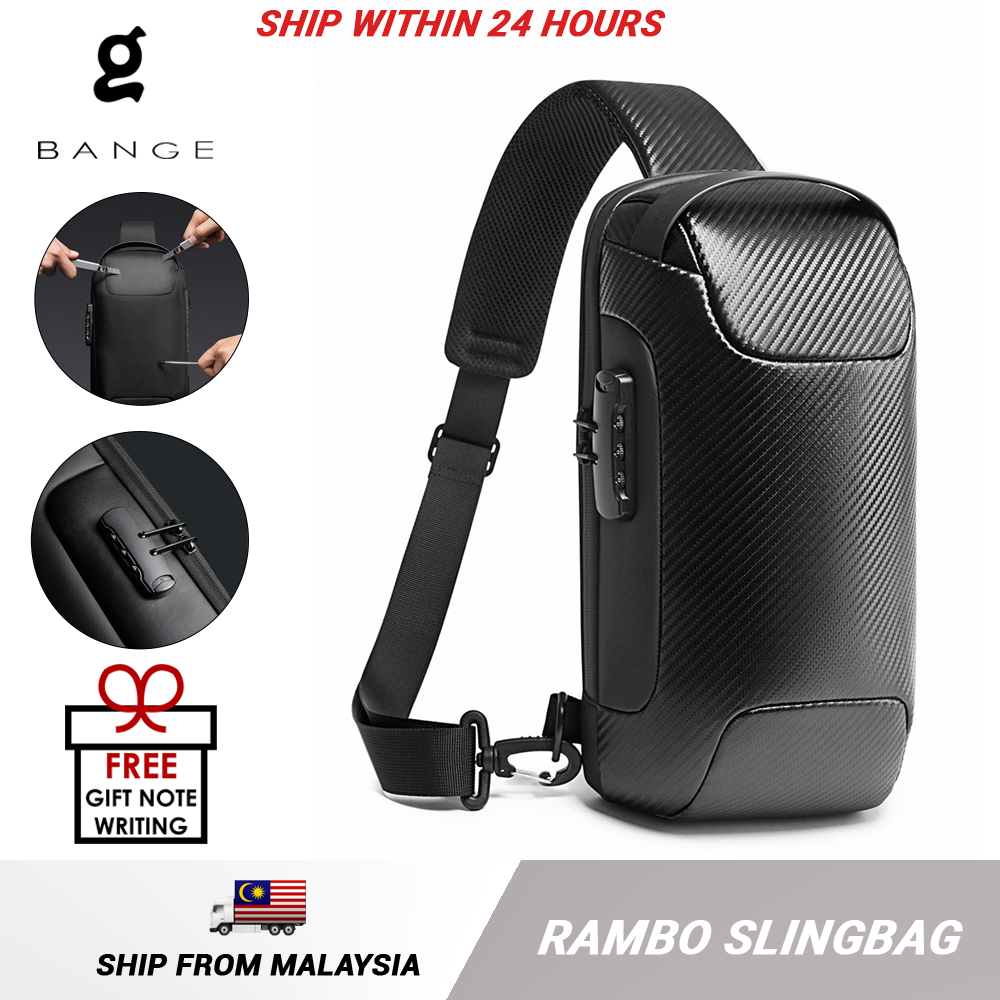 Bange Rambo Multi Compartment Water-Resistant Sling Bag
