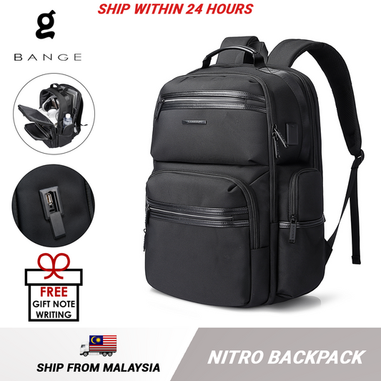 Bange Nitro Multi Compartment Business Laptop Backpack 15.6inch Laptop Bag with USB Charging Port