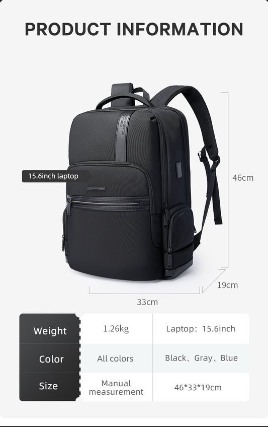 Bange Hydro Multi Compartment Business Laptop Backpack 15.6inch Laptop Bag with USB Charging Port