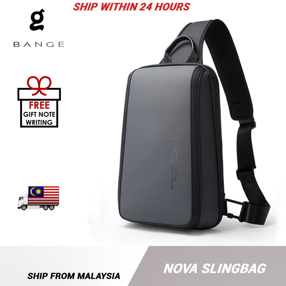 Bange Nova Sling Bag (11inch iPad) Water-Resistant and Multi Compartment Crossbody Men's Bag Fashion Chest Pack