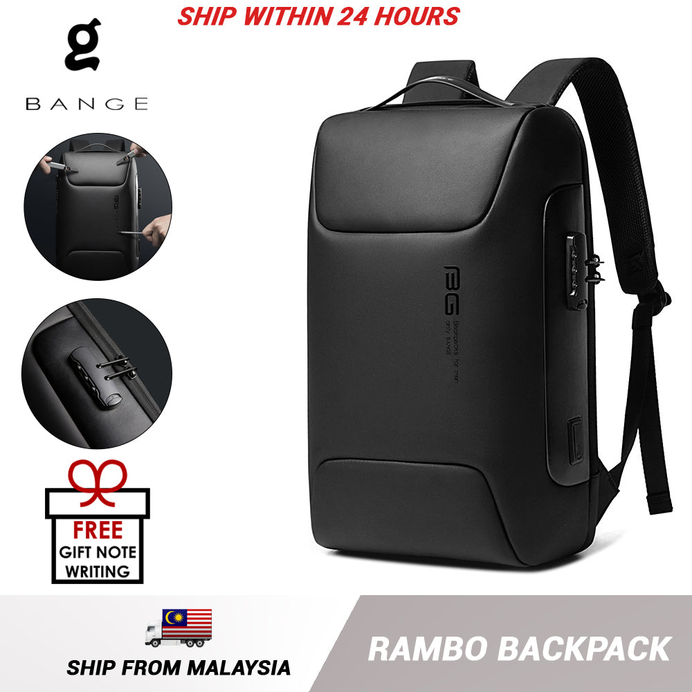 Bange Rambo 15.6inch Business Multi Compartment Water Resistant Laptop Backpack