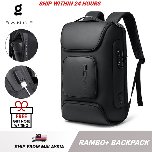 Bange Rambo Plus15.6inch Business Multi Compartment Water Resistant Laptop Backpack
