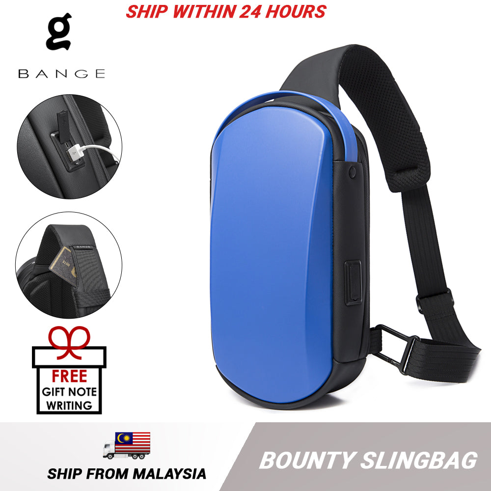 Bange Bounty Water-Resistant Sling Bag with USB Charging Port