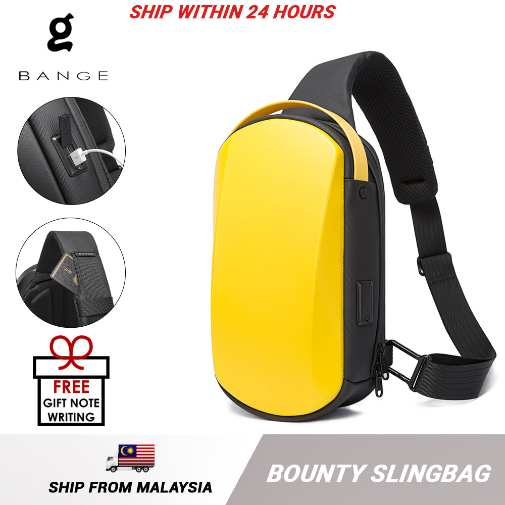 Bange Bounty Water-Resistant Sling Bag with USB Charging Port