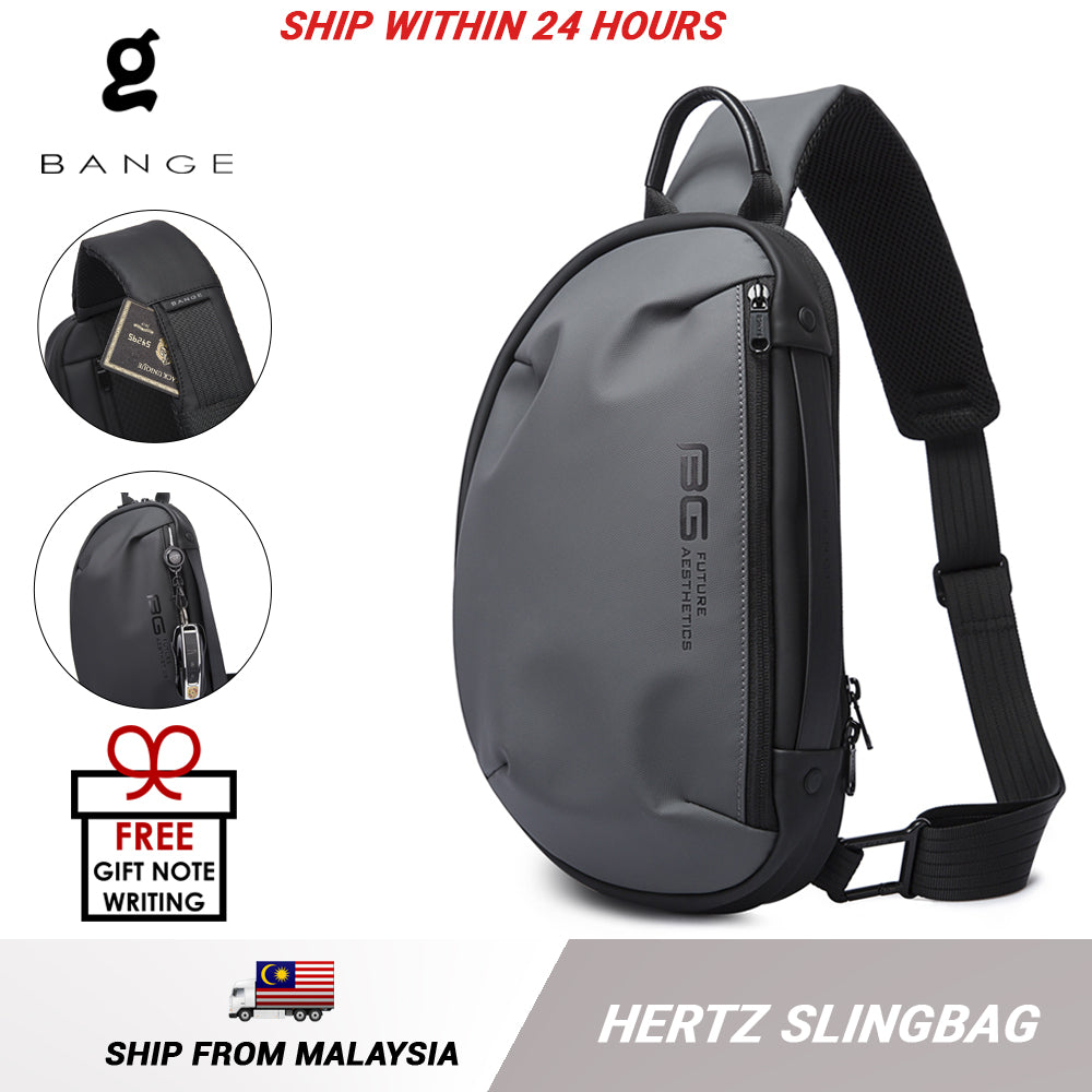 Bange Hertz  Multi Compartment Water-Resistant Sling Bag