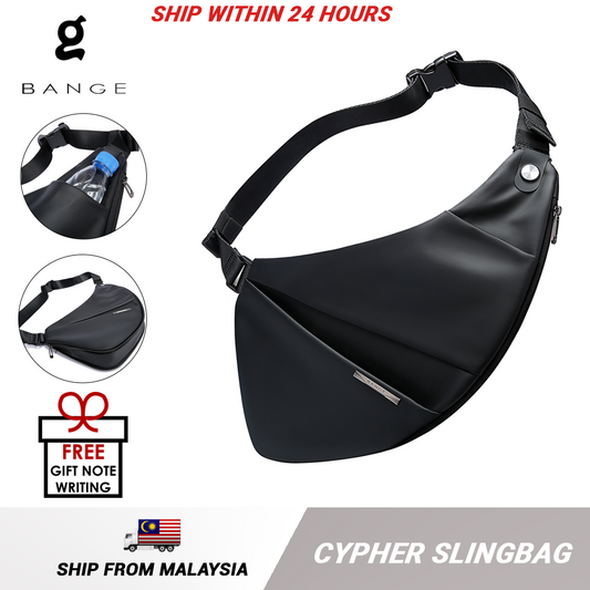 Bange Cypher Expandable Multi Compartment Water-Resistant Sling Bag
