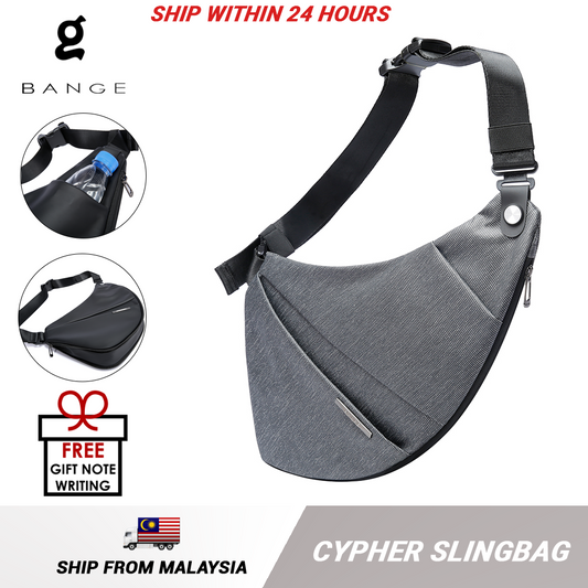 Bange Cypher Expandable Multi Compartment Water-Resistant Sling Bag