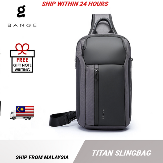 Bange Titan Sling Bag (11inch iPad) Water-Resistant and Multi Compartment Crossbody Men's Bag Fashion Chest Pack