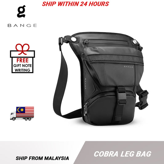 BANGE Cobra Motorcycle Leg Bag Water Resistant 2in1 Sling Bag Motorcycle Pouch Bag
