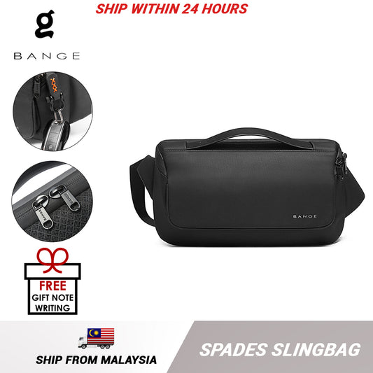 Bange Spades Anti-theft Lock Fashion Chest Pack Water-Resistant Sling Bag