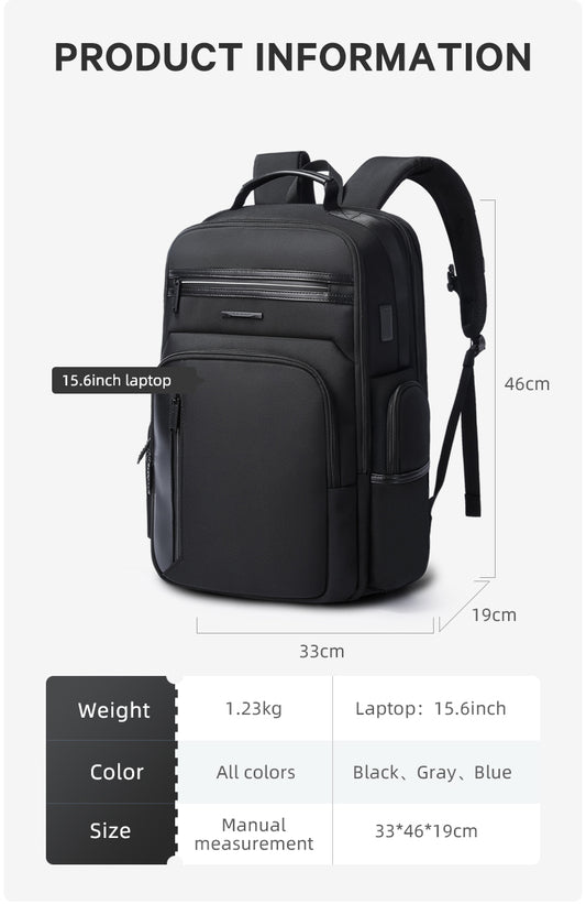 Bange Marshal Multi Compartment Business Laptop Backpack 15.6inch Laptop Bag with USB Charging Port