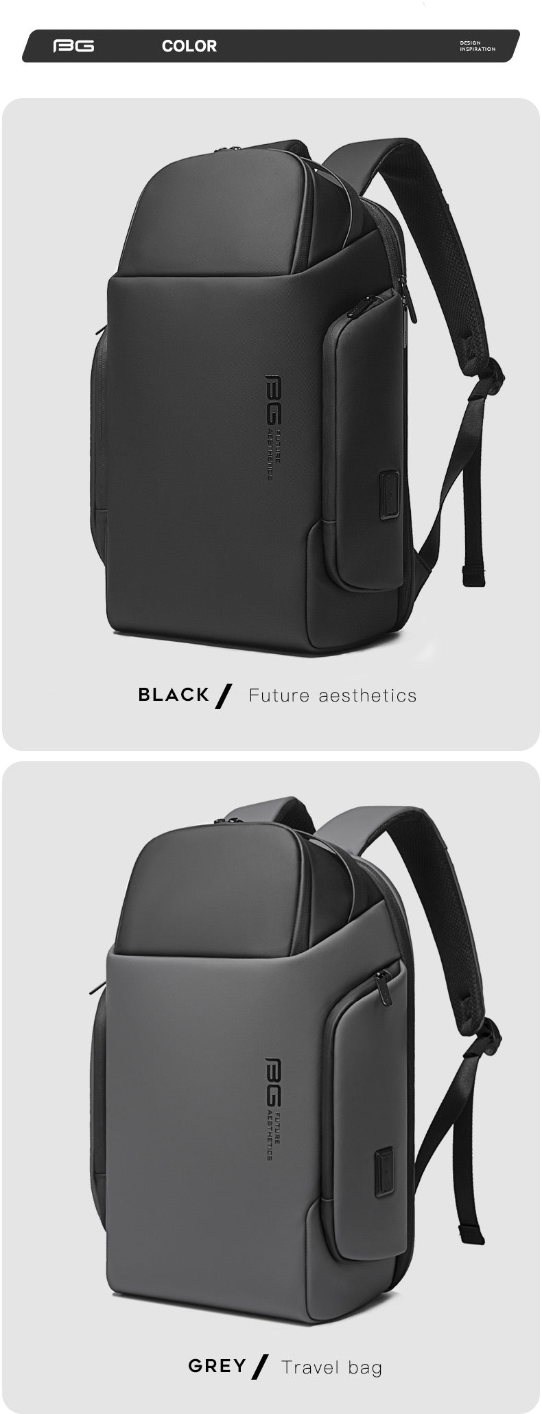 aesthetic laptop backpack Bange Dire 15.6inch Multi Compartment Future Aesthetic Laptop Backpack – Bange Official Store