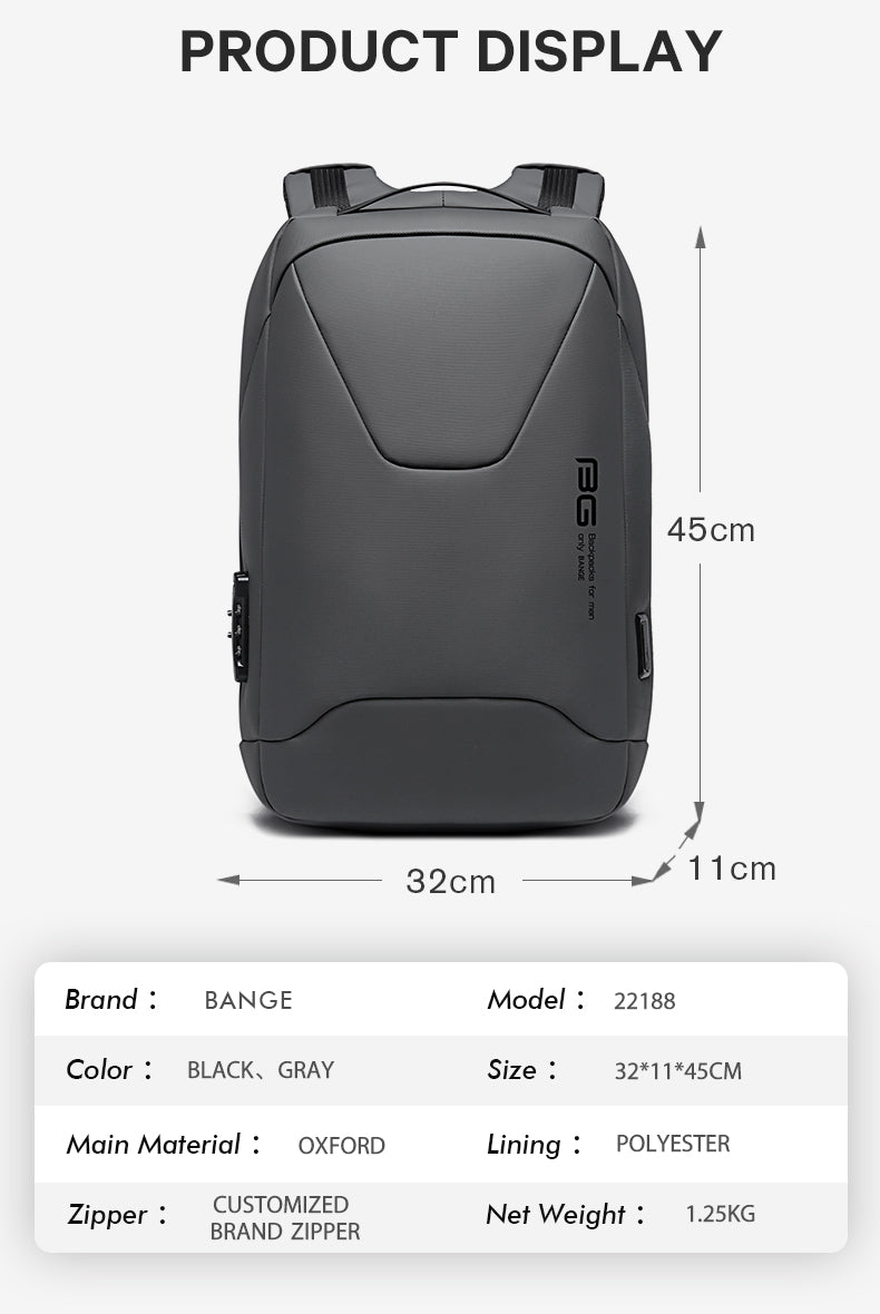 Bange Turbo Ultra Light Laptop Backpack (15.6)